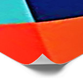 Poster Géométrie moderne colorée (Coin)