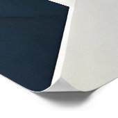 Poster Géométrie Moderne Navy Blanc Or Couches (Coin)