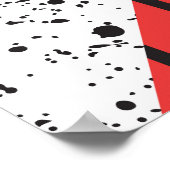 Poster Géométrie moderne : Style Abstrait sans couture (Coin)