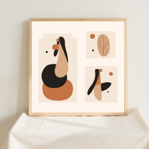 Poster Géométrie Naturelle – Art Minimaliste Féminin XI