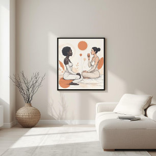 Poster Géométrie Organique – Fusion Moderne avec la Natur