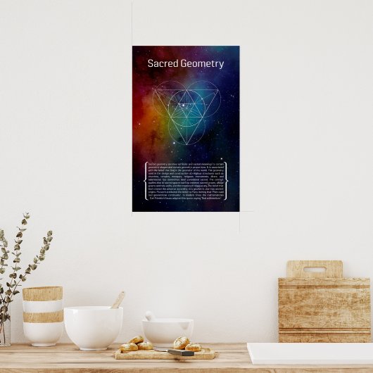 Poster Géométrie sacrée (Cuisine)