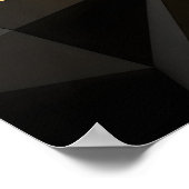 Poster Géométrie spirale dorée (Coin)