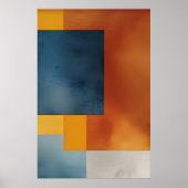 Poster Géométrie terrestre abstraite (Devant)