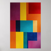 Poster Géométrie vibrante (Devant)