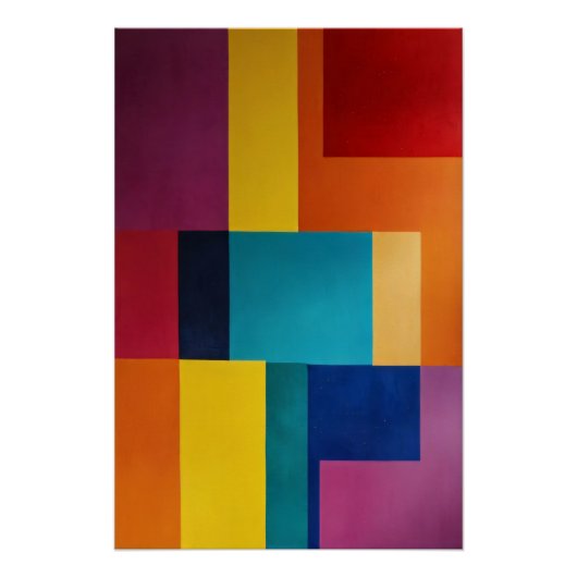 Poster Géométrie vive (Devant)