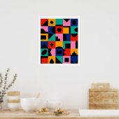 Poster Géométrique (Cuisine)