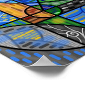 Poster géométrique Abstrait (Coin)