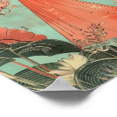 Poster géométrique Abstrait japonais (Matte) 12x18 (Coin)