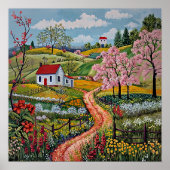 Poster géométrique Abstrait nordique (Matte) (Devant)