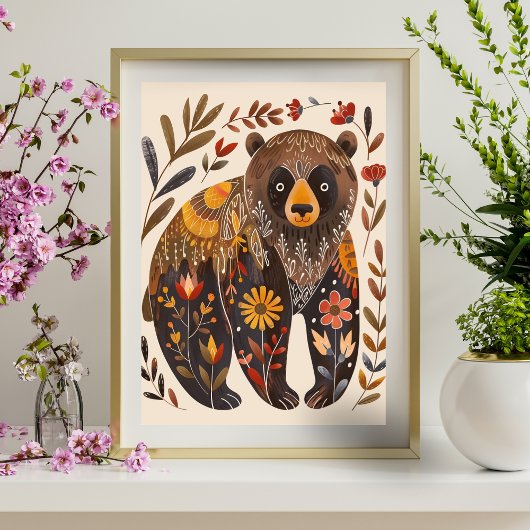 Poster géométrique Abstrait nordique (Matte) 15x19