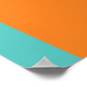Poster Géométrique Abstraite : Effet 3D coloré. (Coin)