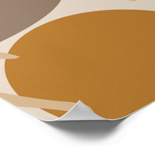 Poster géométrique Abstraite, formes naturelles en nord m (Coin)