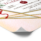 Poster Géométrique - Bouquets Bourgogne Parties scintilla (Coin)