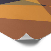 Poster Géométrique, cool, tendance, moderne, triangles si (Coin)