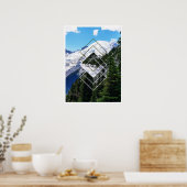 Poster Géométrique du mont Rainier (Cuisine)