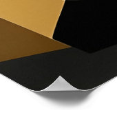 Poster Géométrique Moderne Minimaliste Gras (Coin)
