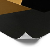 Poster Géométrique Moderne Minimaliste Gras (Coin)