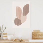 Poster géométrique neutre du milieu du siècle (Cuisine)