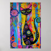 Poster géométrique nordique Abstrait (Matte) 12x18 (Devant)