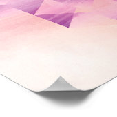 Poster Géométrique violet et orange (Coin)