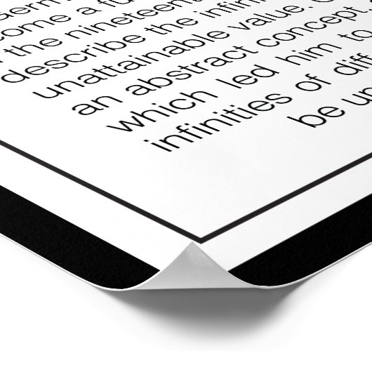 Poster Georg Cantor (Coin)