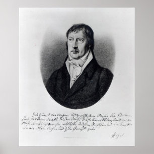 Poster Georg Wilhelm Friedrich Hegel