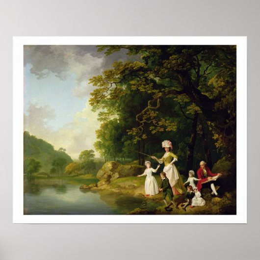 Poster George and Mary Browne with their Five Elder Child (Devant)