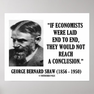 Poster George B. Shaw Si Les Économistes N'Ont Pas Réussi