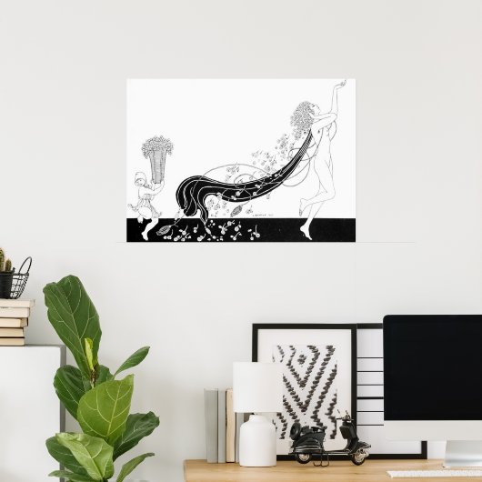 POSTER GEORGE BARBIER (Bureau à domicile)