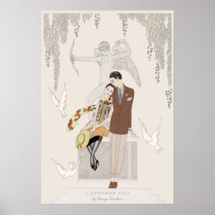 Poster George Barbier Automne 1925 Amoureux CC1225