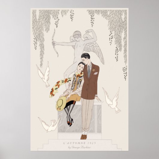 Poster George Barbier Automne 1925 Lovers CC1225 (Devant)