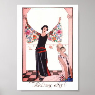 Poster George Barbier illustration de mode vintage
