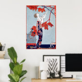 Poster George Barbier "L'Oiseau Volage" 1914 (Bureau à domicile)