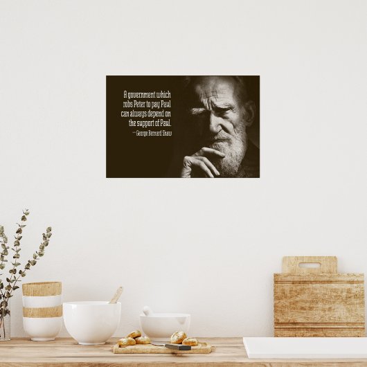Poster George Bernard Shaw Citation (Cuisine)