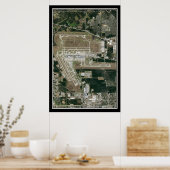 Poster George Bush Intl Airport Houston Satellite Map (Cuisine)