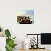 Poster George Caleb Bingham Boatmen sur le Missouri (Bureau à domicile)