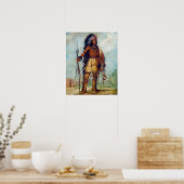 Poster George Catlin A-wun-né-wa-be, Oiseau du tonnerre (Cuisine)