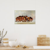 Poster George Catlin Buffalo Dance, Mandan (Cuisine)