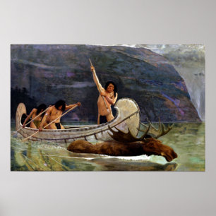 Poster George de Forest Brush L'Oie Chase