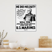 Poster George Dewey US Marines (Cuisine)
