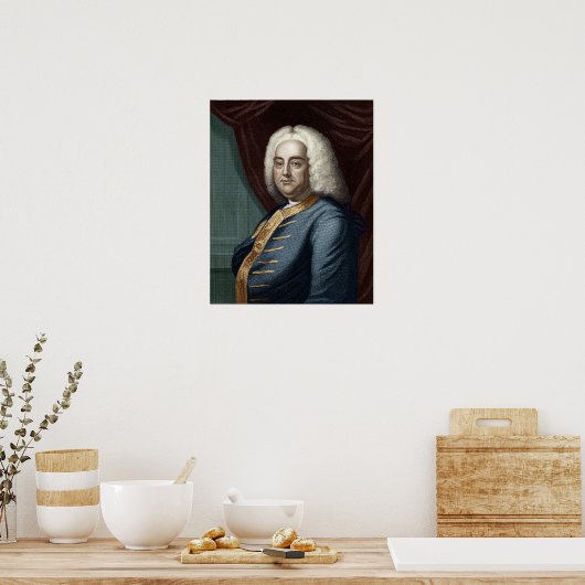 Poster George Frederic Handel, gravé par Thomson (Cuisine)