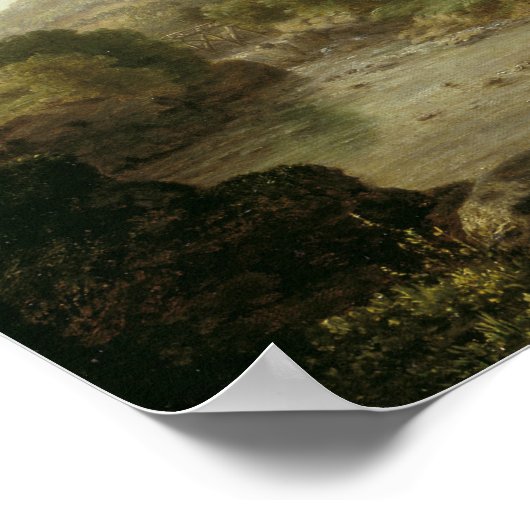 Poster George Inness - Traverser la Ford (Coin)