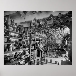 Poster George Ohr Pottery Shop, 1901
