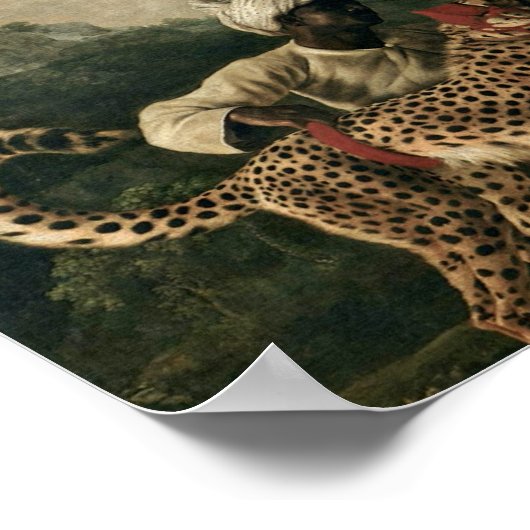 Poster George Stubbs - Cheetah avec deux serviteurs indie (Coin)