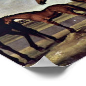 Poster George Stubbs - Mares avant une tempête imminente (Coin)