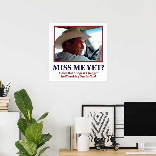 Poster George W. Bush (Bureau à domicile)