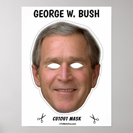 Poster GEORGE W. BUSH Halloween Mask (Devant)