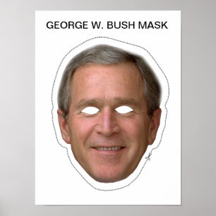 Poster George W. Bush Mask