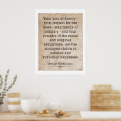 Poster George Washington (Cuisine)